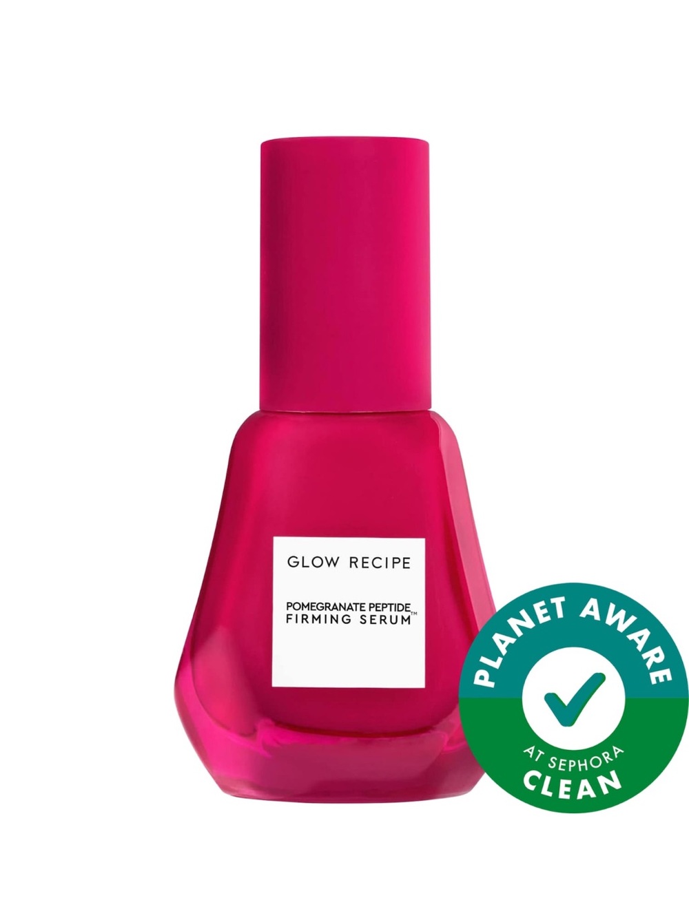 Glow Recipe Pomegranate Peptide Firming Serum — Vibrant Pink Bottle